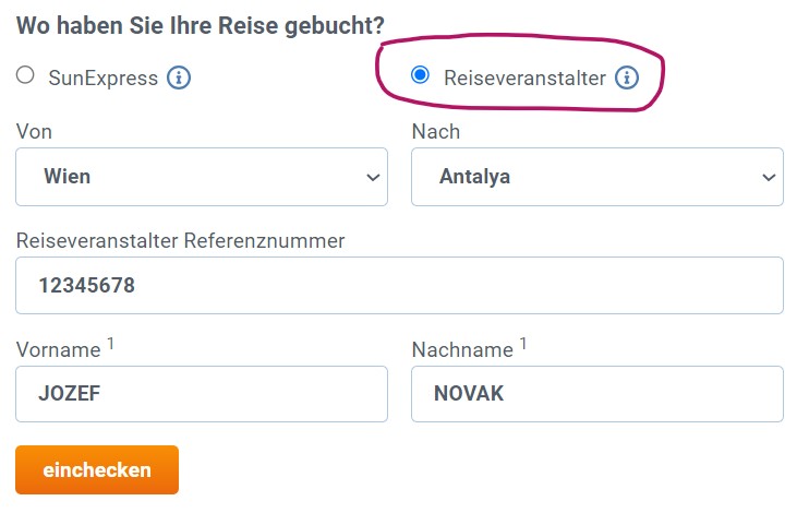 Sunexpress Online Check In Ohne Sitzplatzreservierung www.dovolenka.at